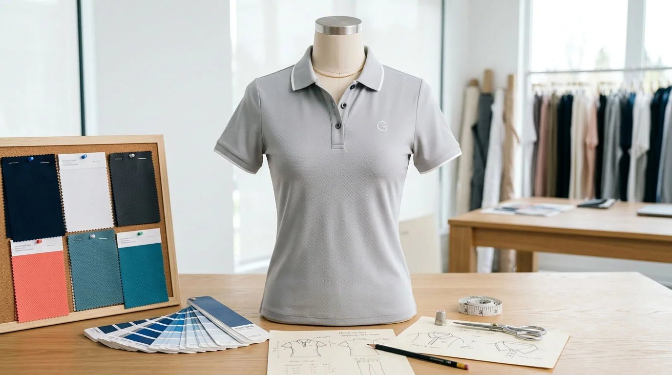 Custom women’s golf polo shirt design guide