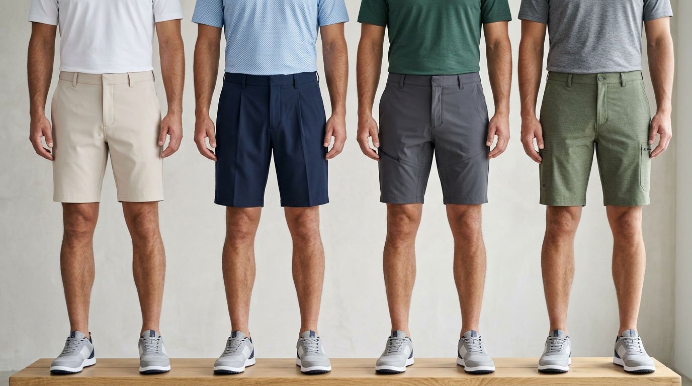 Different golf shorts styles Golf shorts styles comparison