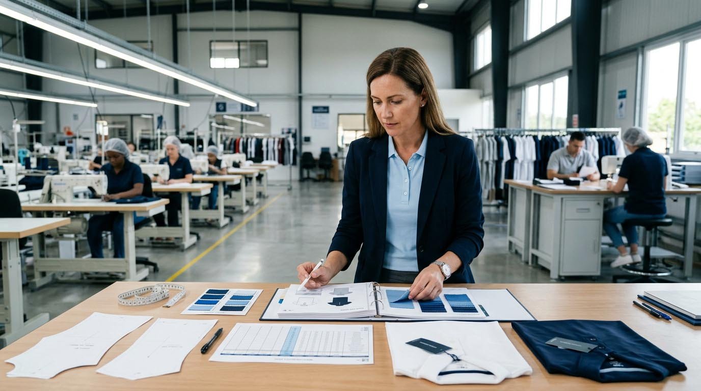 golf apparel factory production system