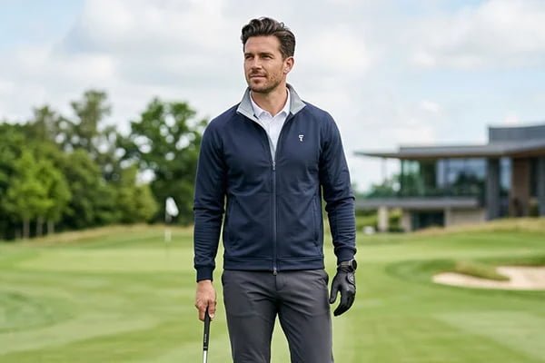 Custom golf jackets and vests manufactured by FUWAY