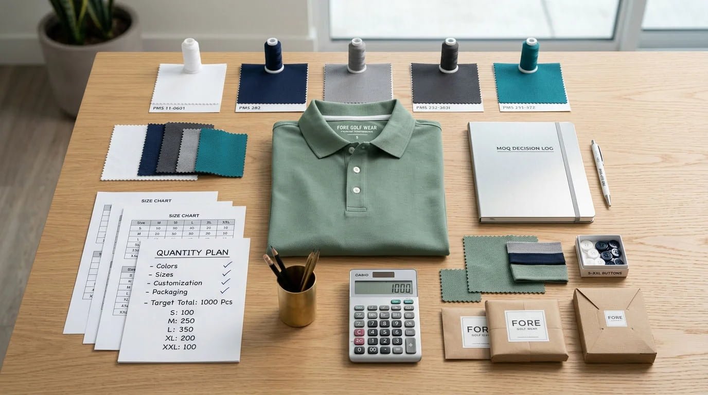 Golf polo MOQ planning checklist
