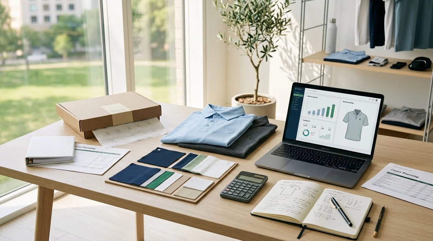 Golf apparel startup budget and pricing strategy