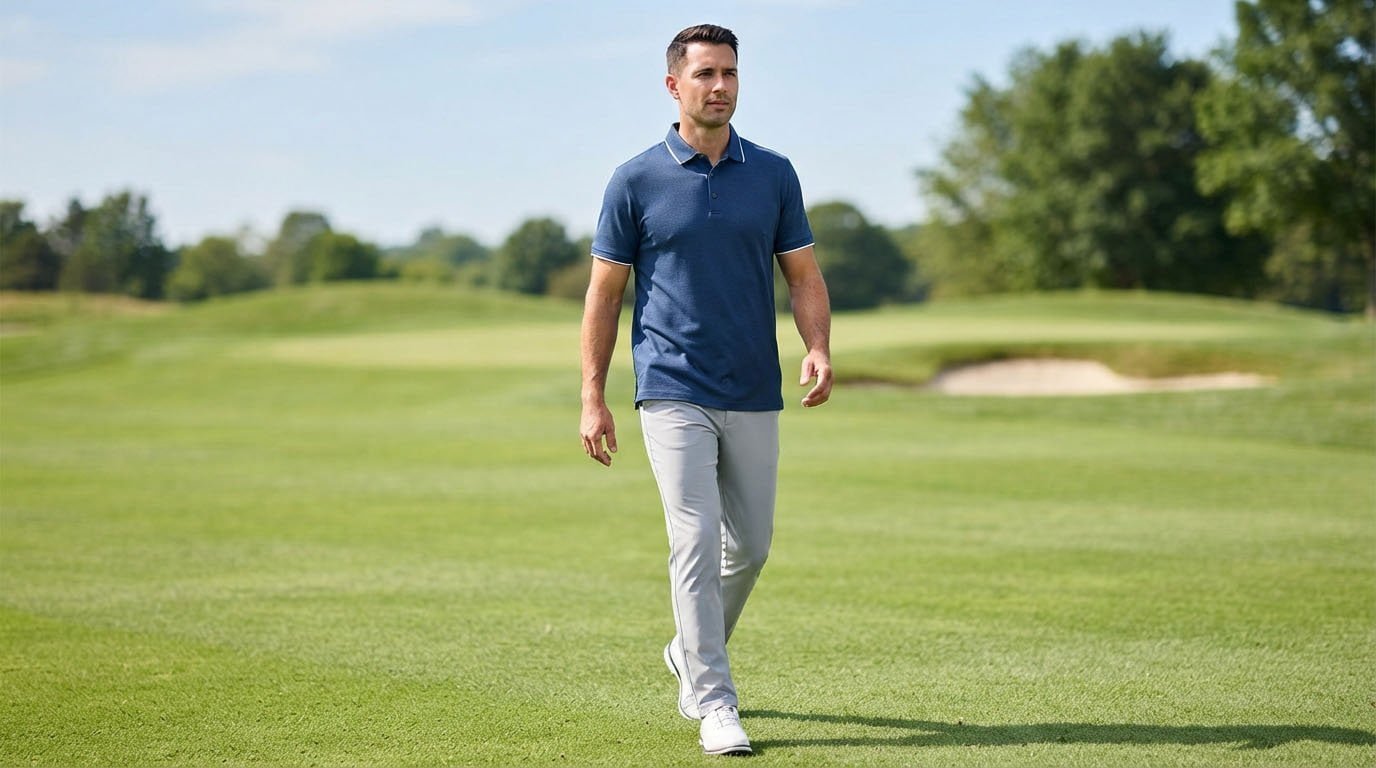Golf polo button impact on performance