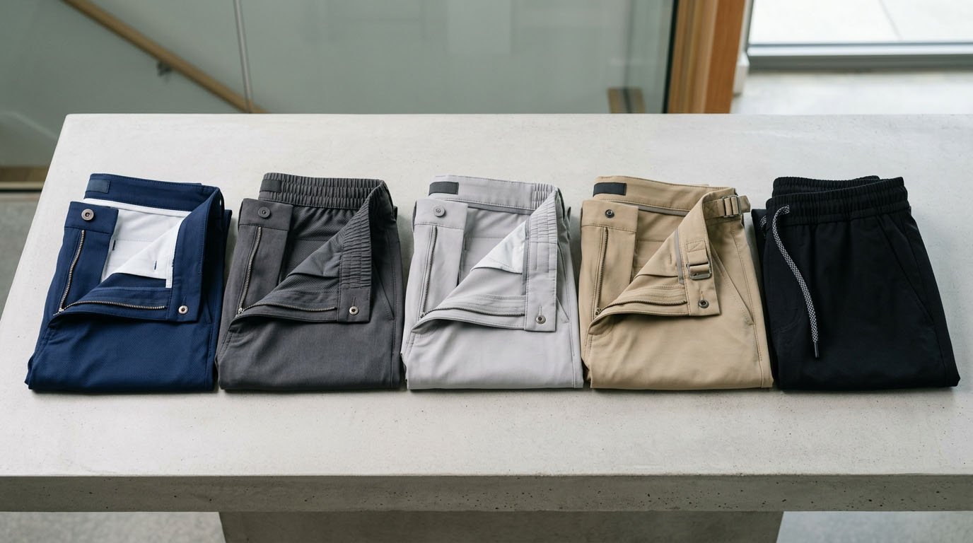 Golf shorts waistband types comparison