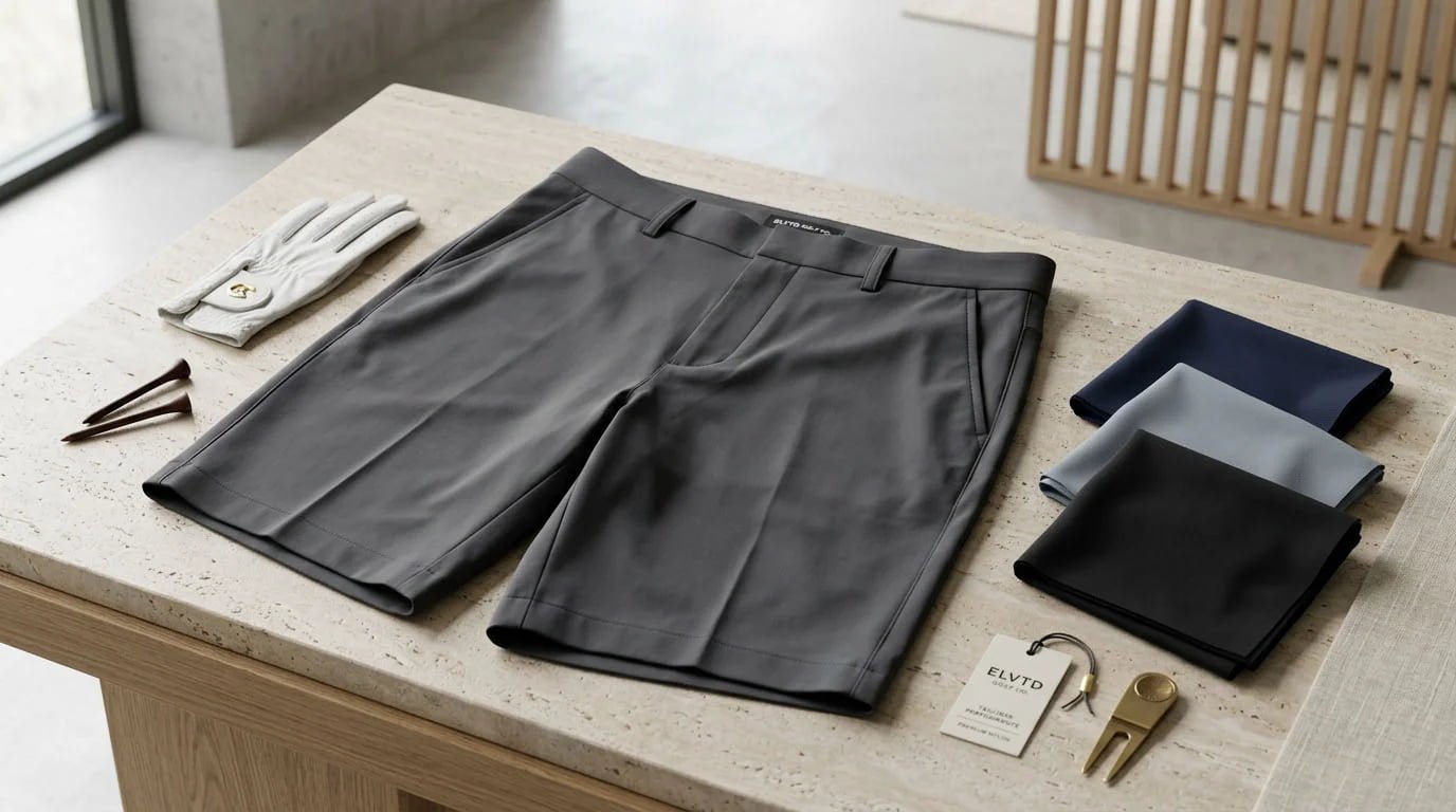 Nylon golf shorts premium fabric
