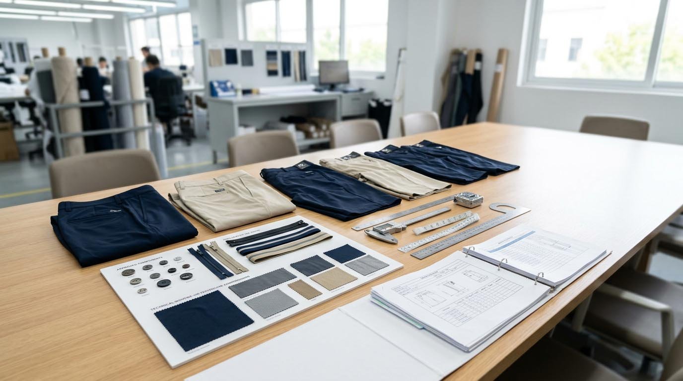 Pre-production approval and size set confirmation