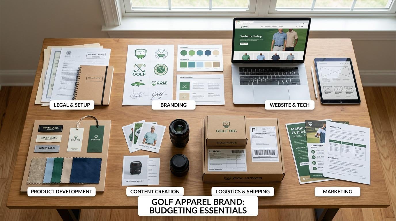 golf apparel budget categories