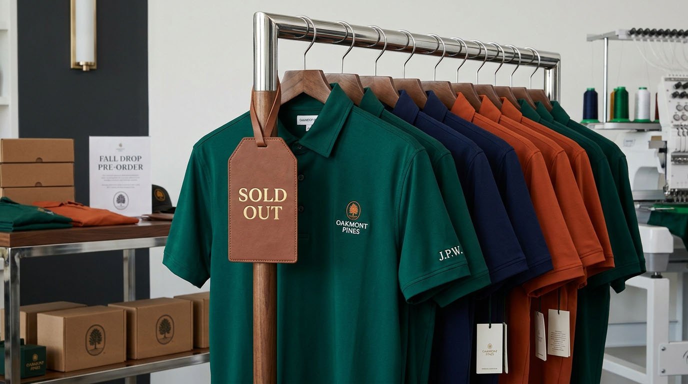 limited drops and customization for golf apparel golf apparel merchandising strategy