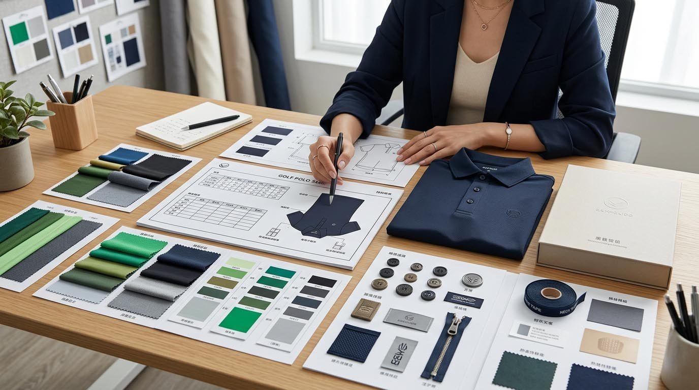 golf apparel tech pack for China manufacturer