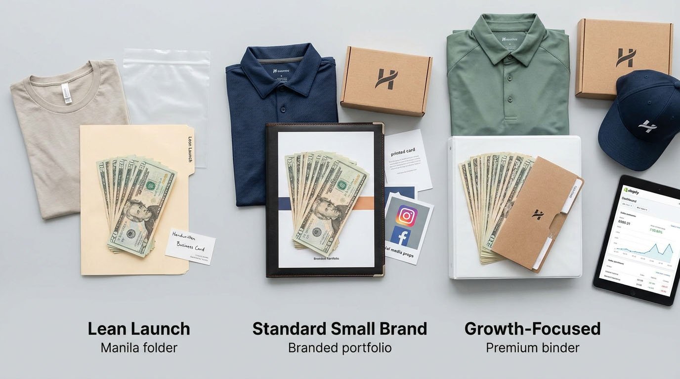 golf clothing startup budget scenarios