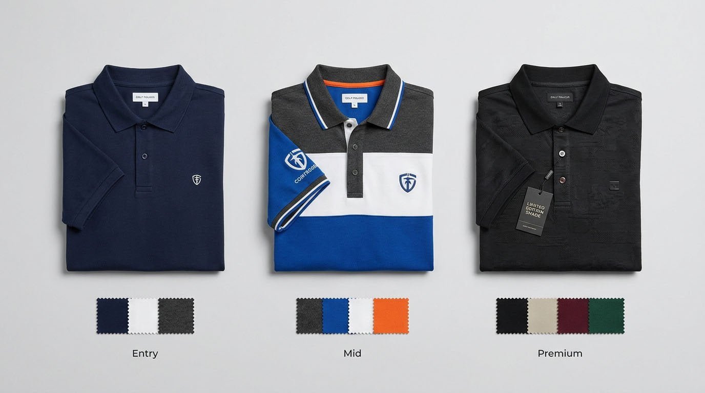golf polo design and branding
