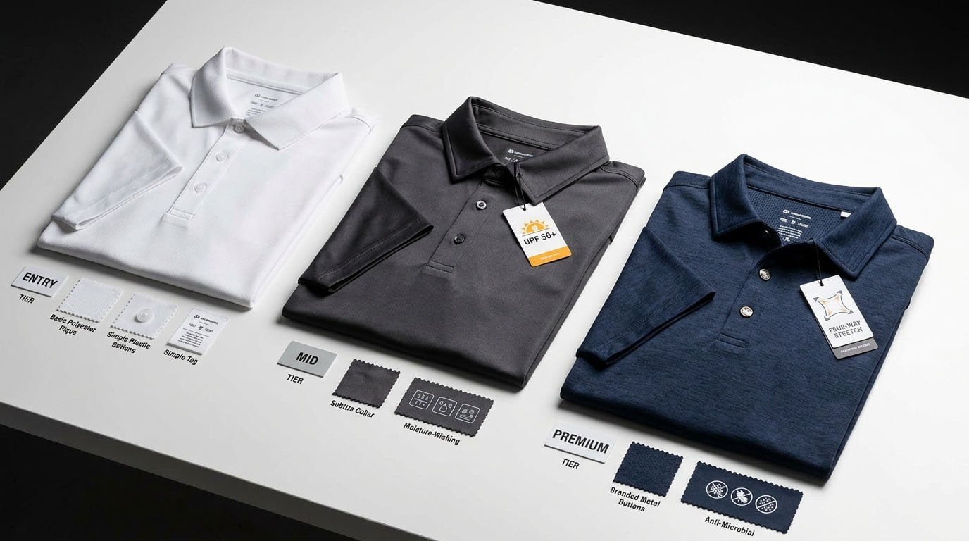 golf polo feature differentiation