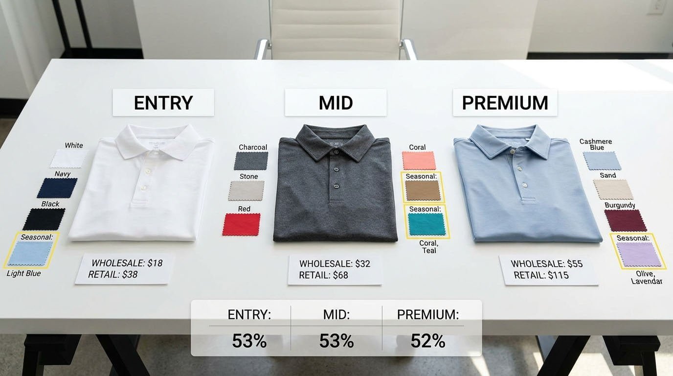 golf polo pricing structure