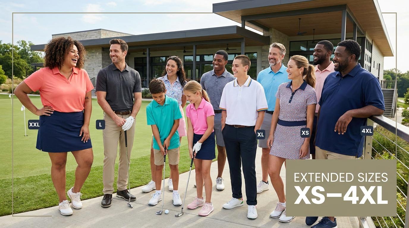 gender inclusive and women's golf apparel trends inclusive golf apparel sizing