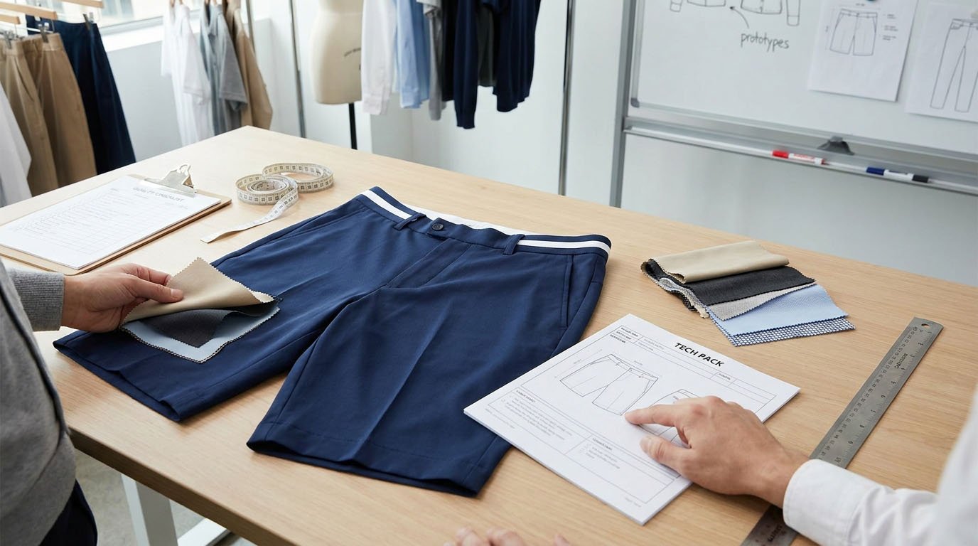 custom golf shorts manufacturer evaluation and factory sourcing