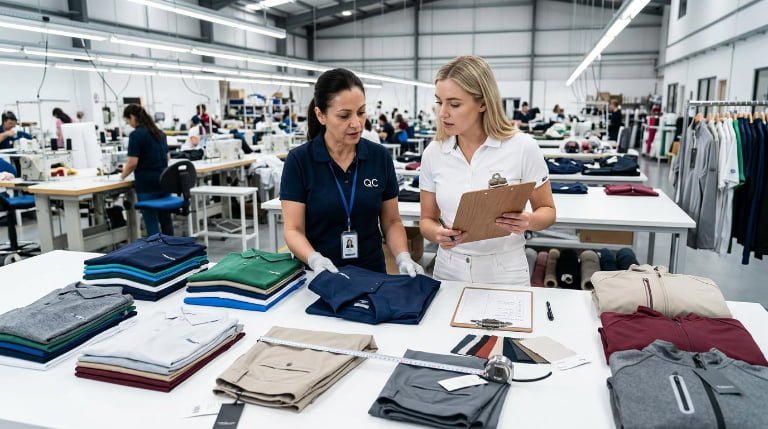 Golf Apparel Factory QC Checklist: What Should Buyers Check Before Shipment?
