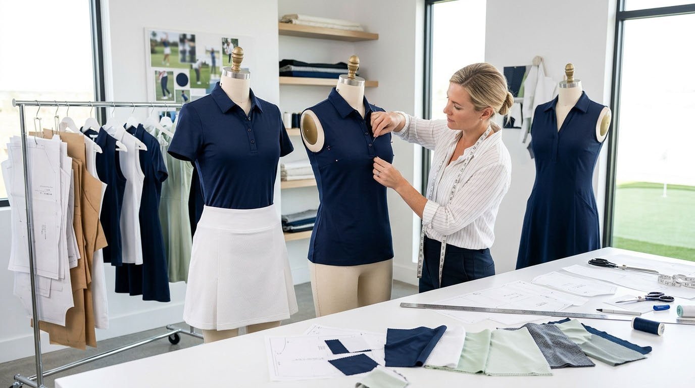 women's golf apparel fit development