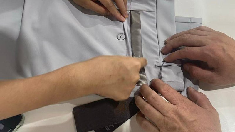 golf polo measurement sheet QC inspection