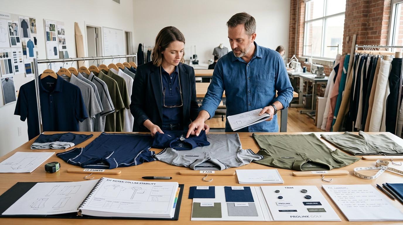 Golf Apparel Sampling and Development Workflow Golf apparel sampling and development workflow