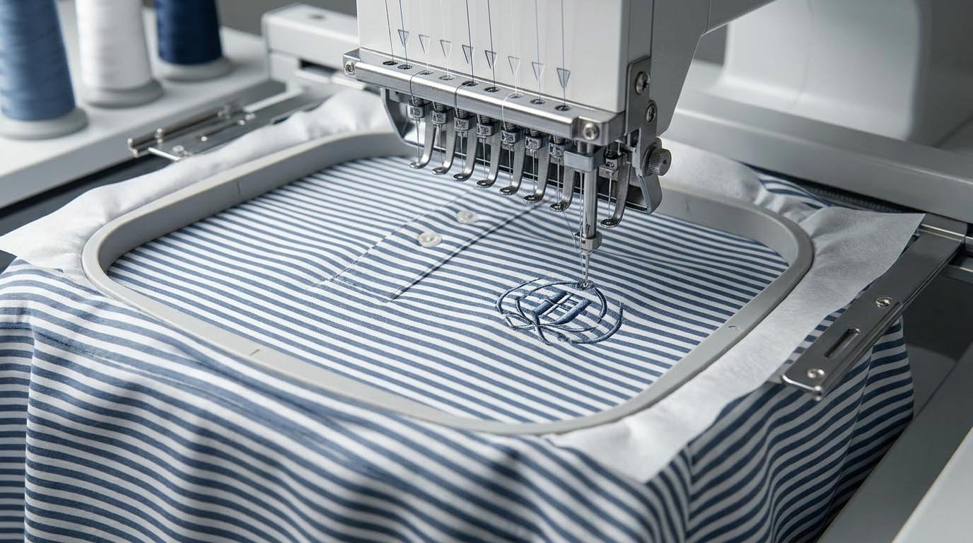 How to Embroider a Golf Polo Without Puckering?