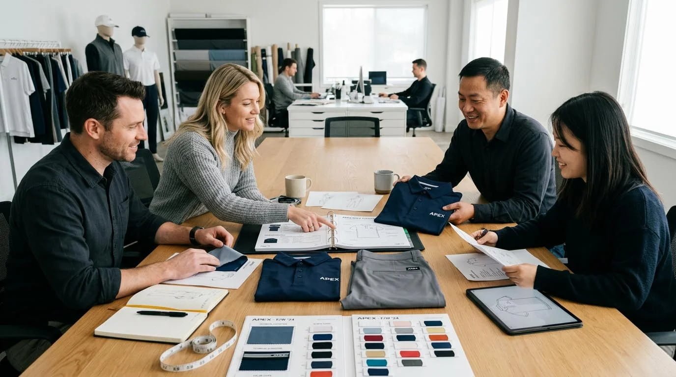 How Do Golf Apparel Brands Work With Manufacturers From Idea to Delivery?