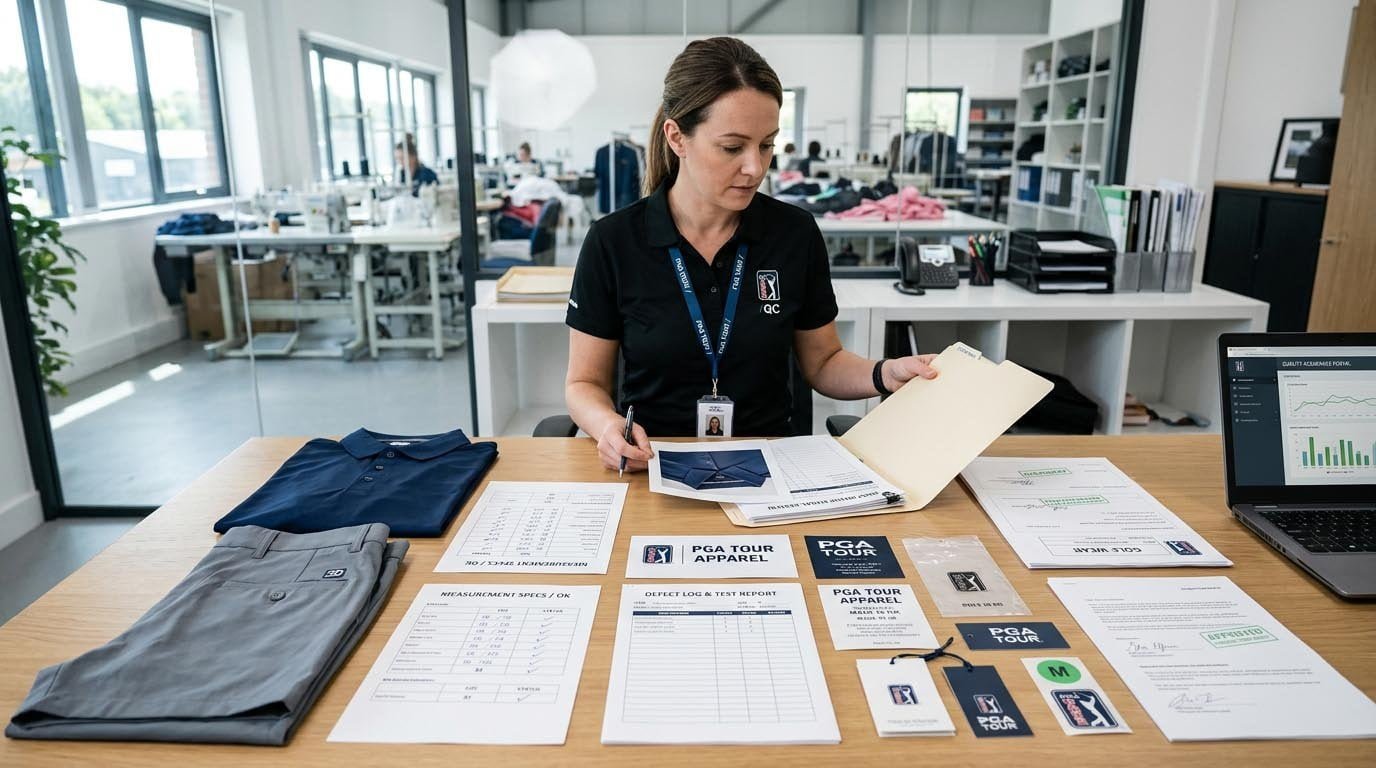 Golf Apparel Factory QC Evidence Package golf apparel qc evidence package