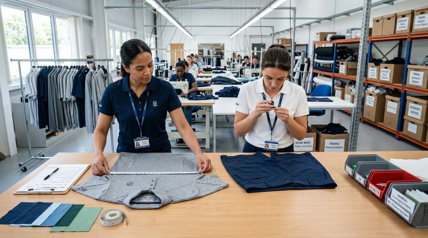 Golf Apparel Factory Quality Control Checklist golf apparel quality control factory checklist