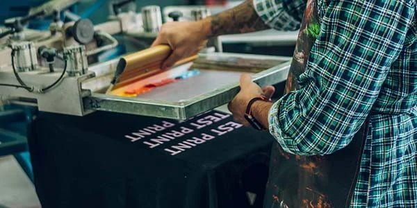 Screen printing on golf apparel